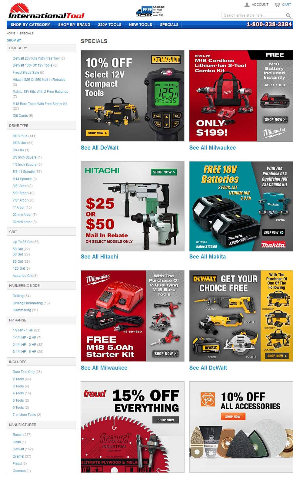 International Tool Sale Page
