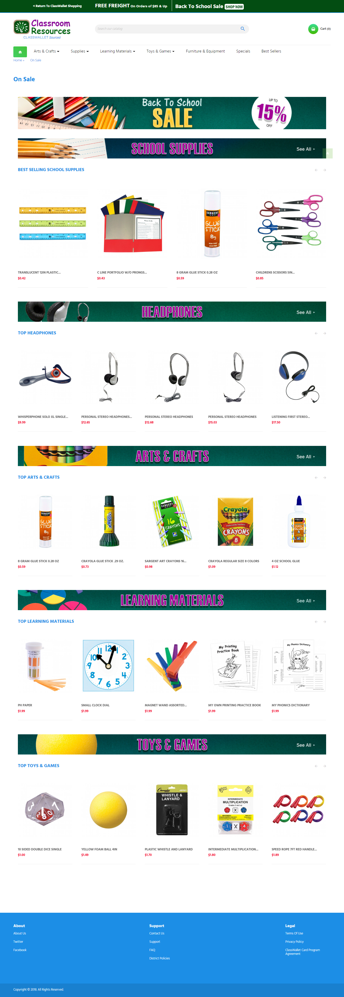 Classroom Resources On Sale Page