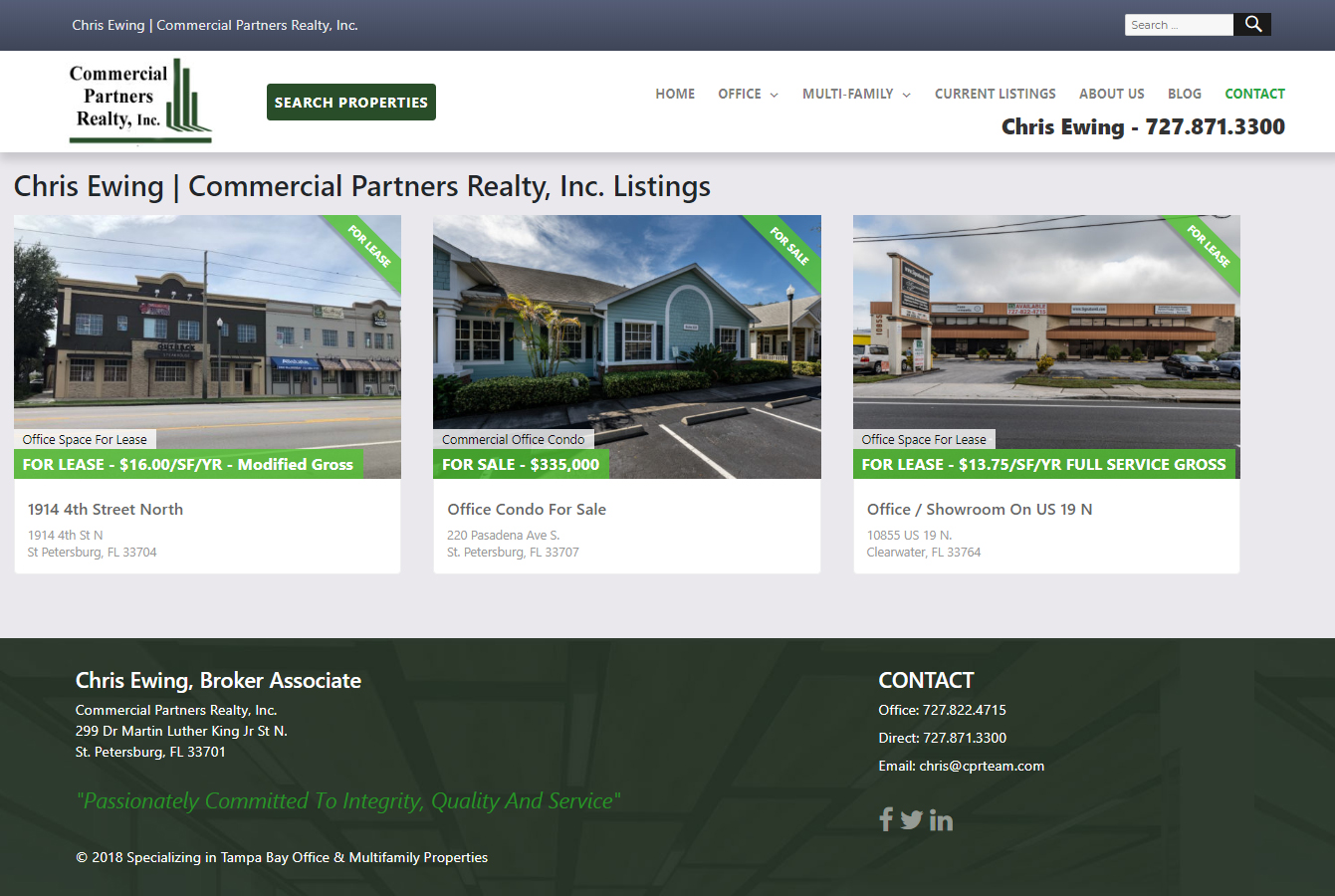 Ewing Commercial Realty Listings Page