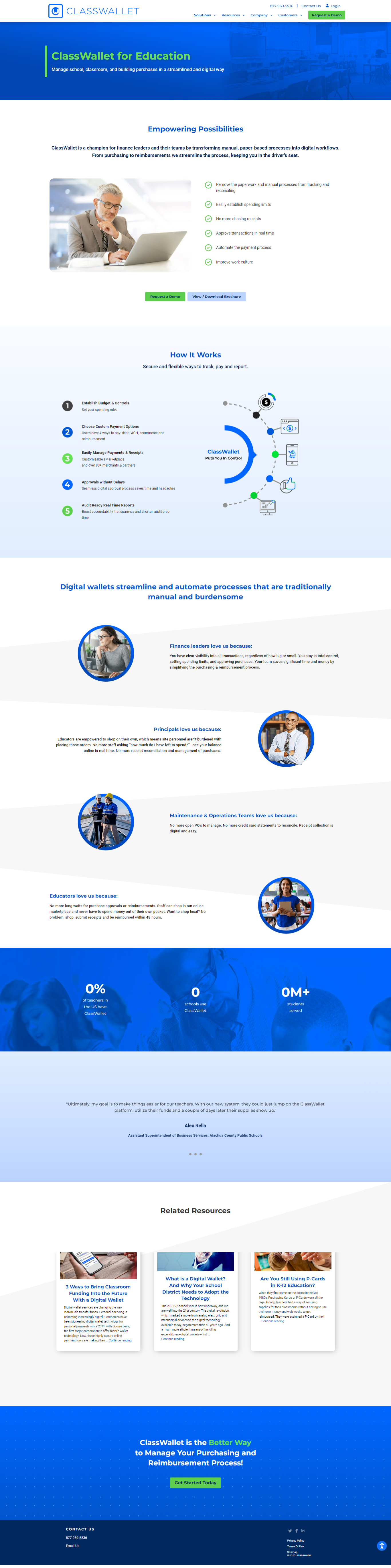 ClassWallet Education Page